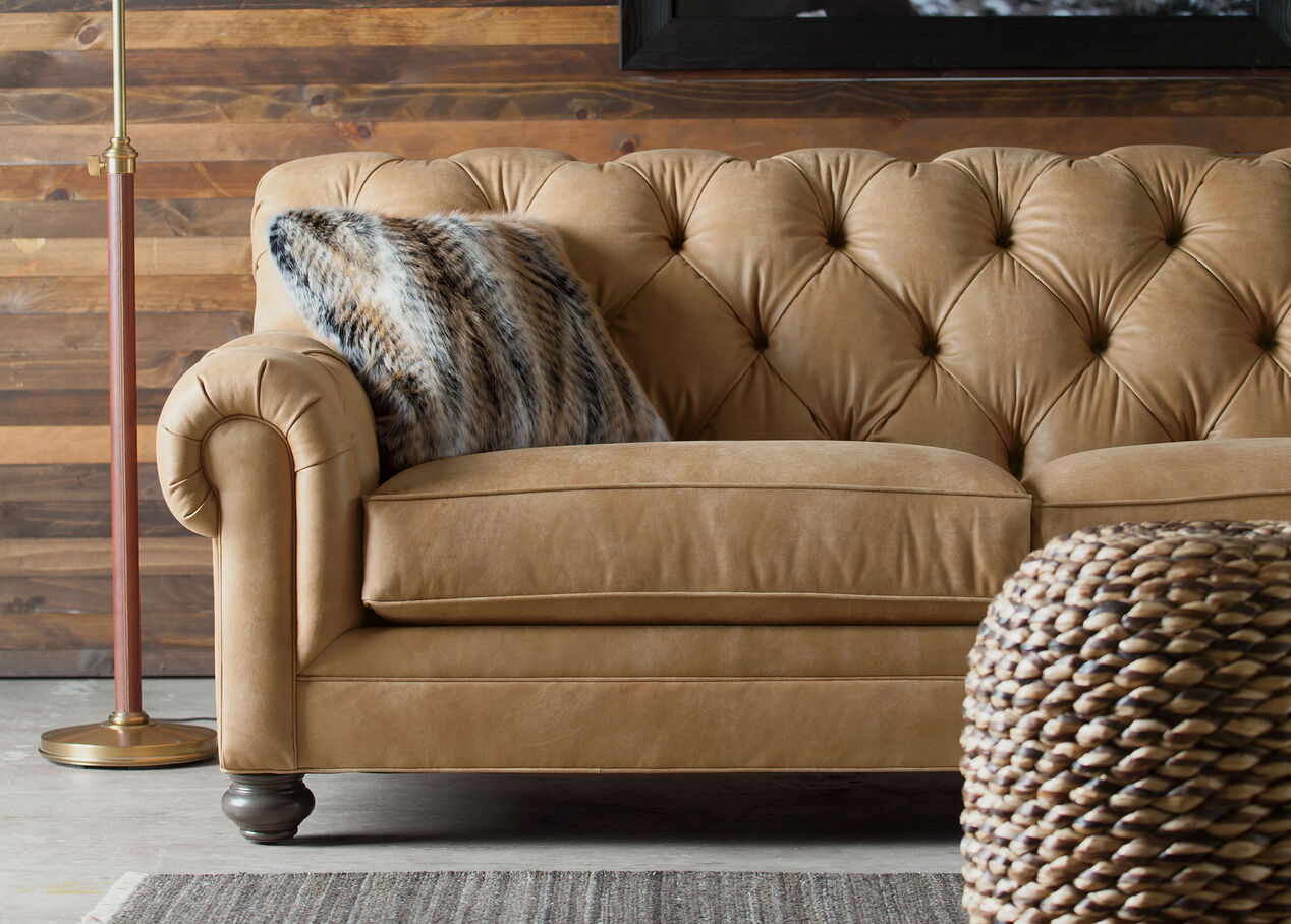 leather sofa set ethan allen