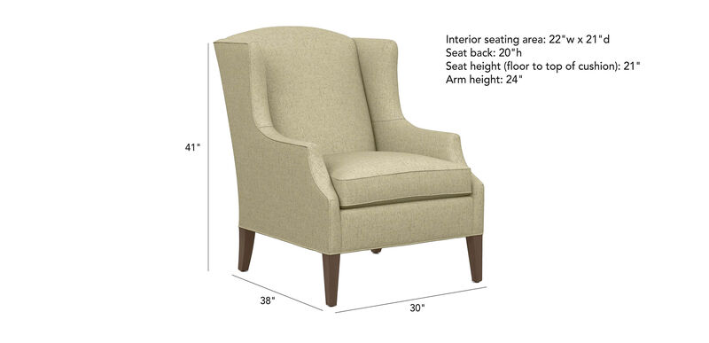 Isaac Wing Chair | Chairs & Chaises | Ethan Allen