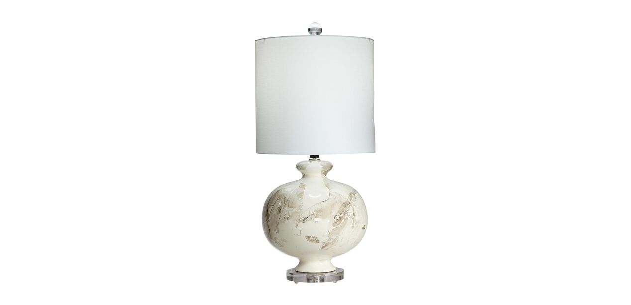 Giovanna Faux Marble Desk Lamp, Ceramic Lamp