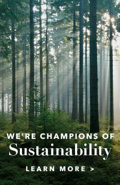 we're champions of sustainability