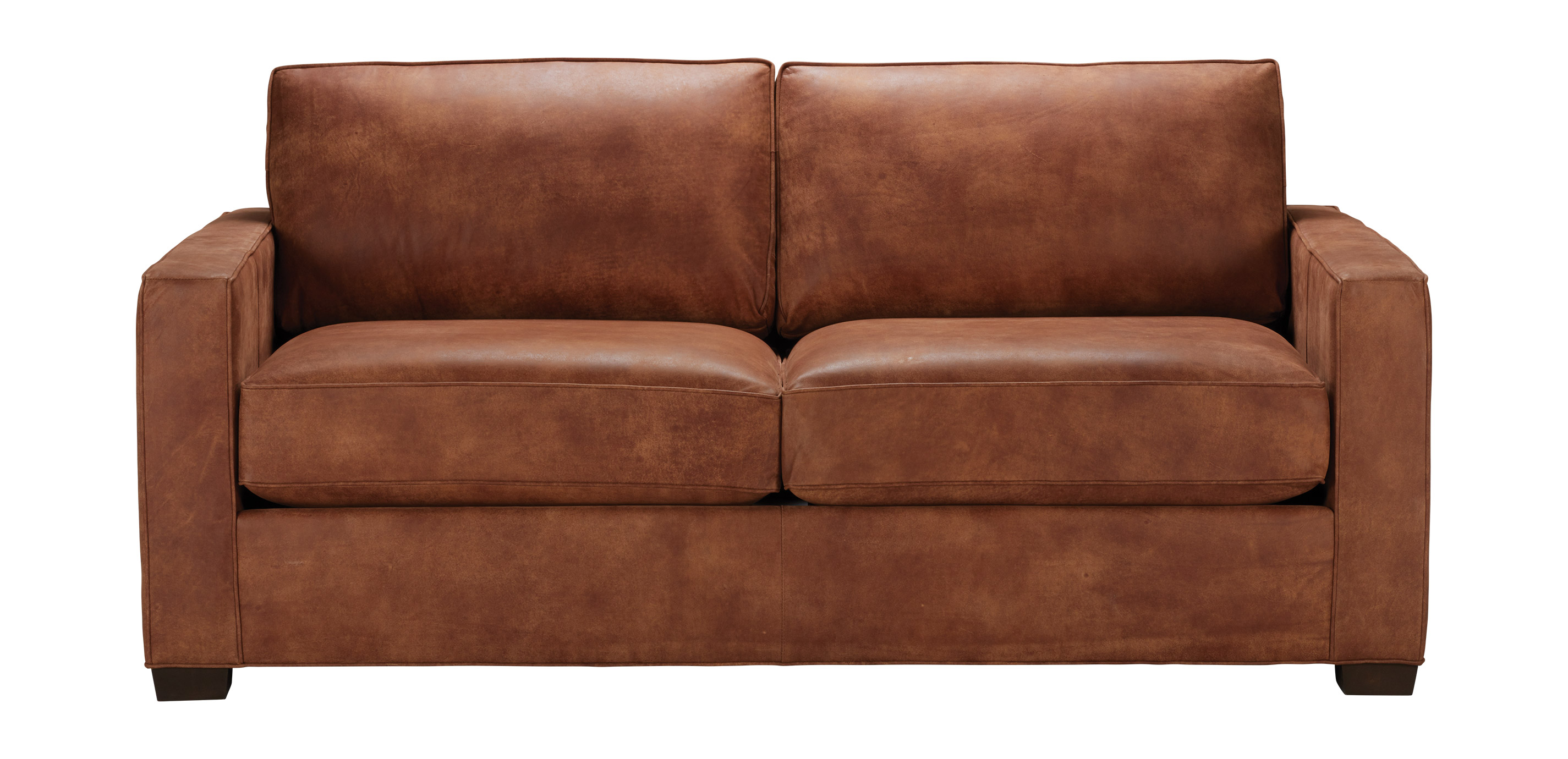 track arm leather sofa