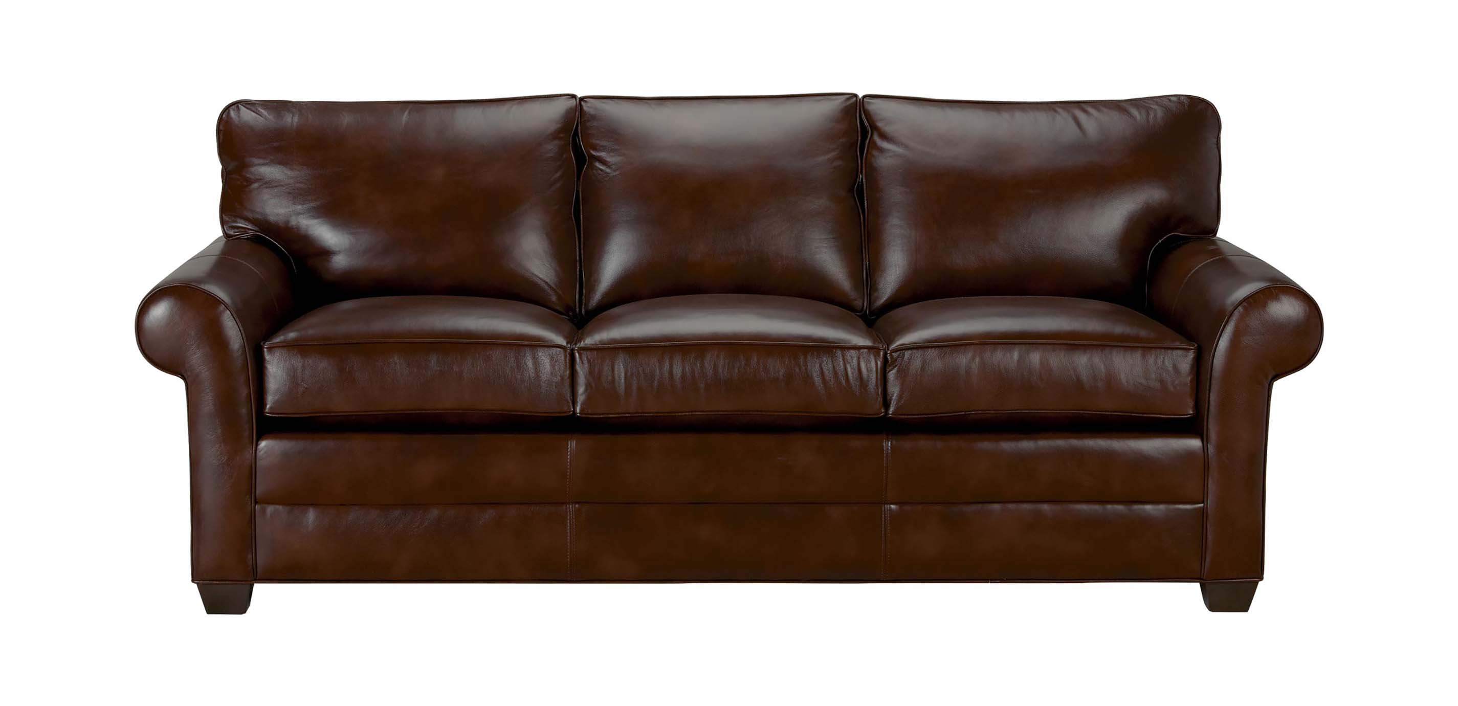 leather roll arm sofa