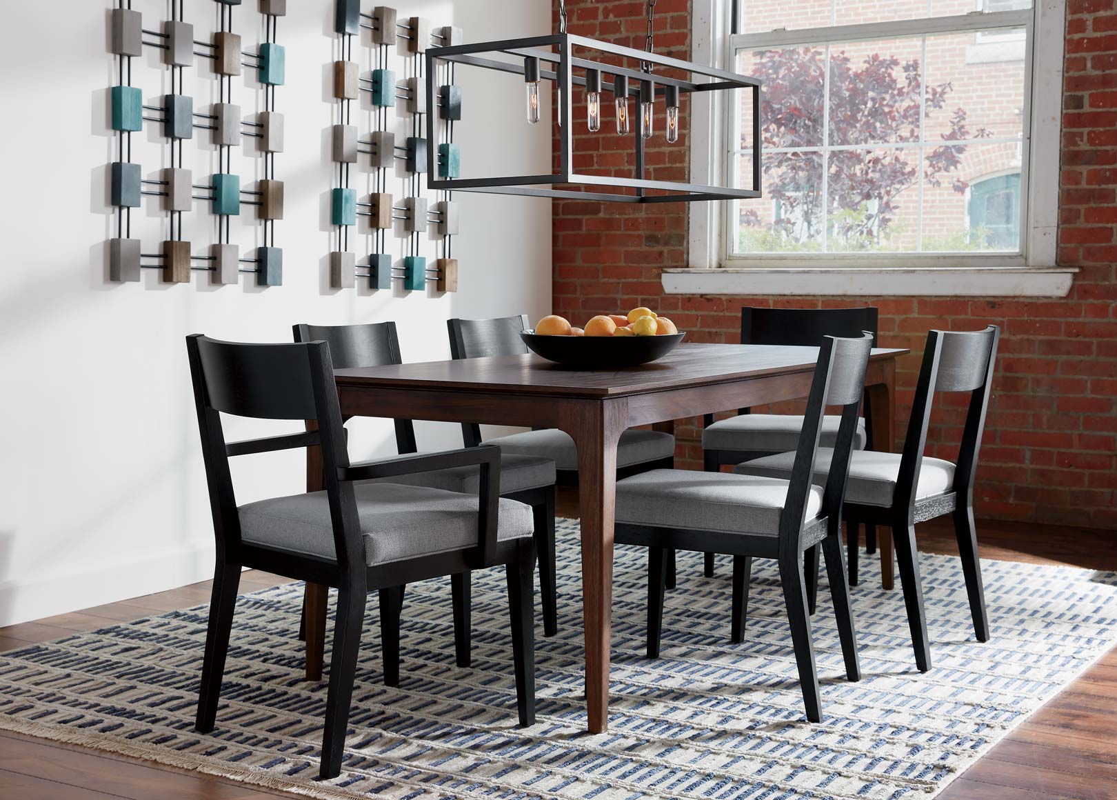 Blue And Gray Dining Room Set