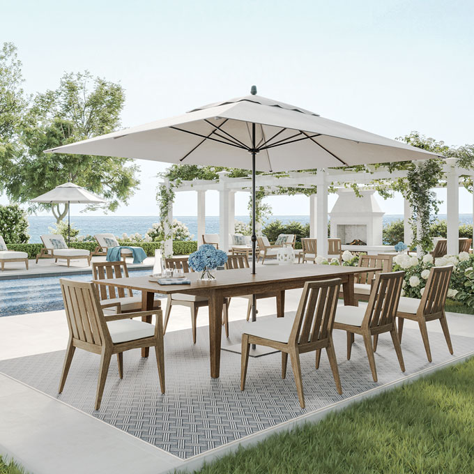 Stay on the Shore Outdoor Dining Room Tile