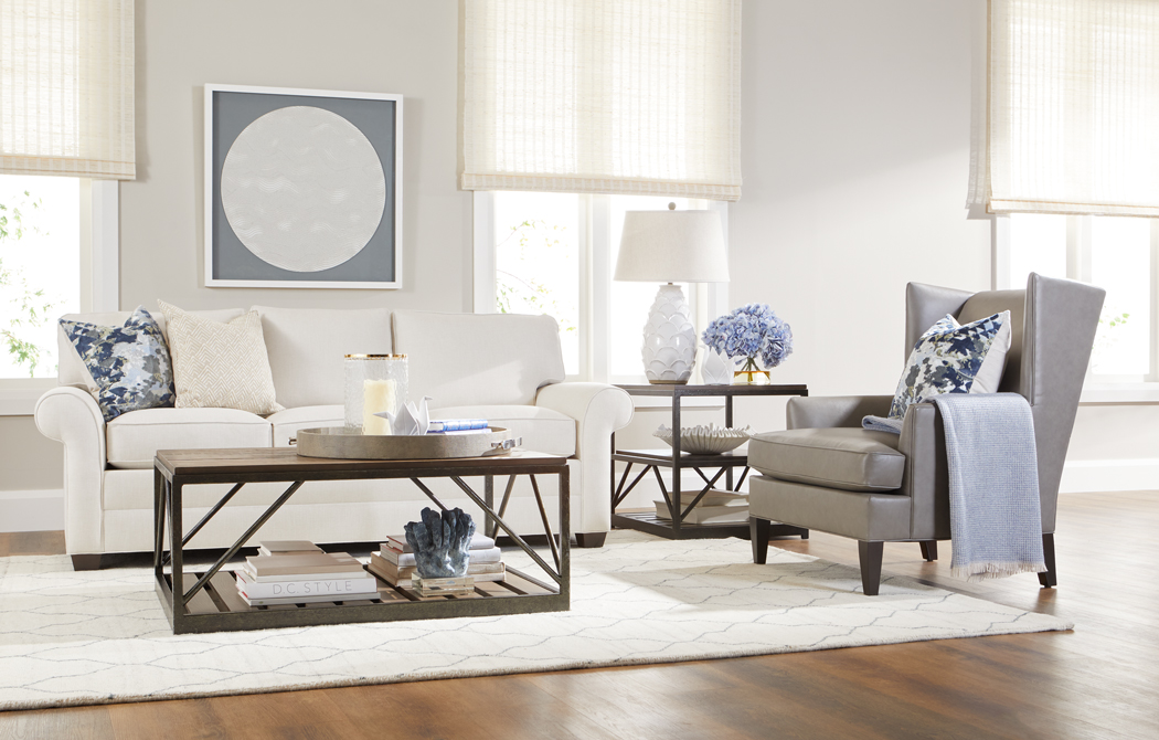 Tranquil & Transitional Living Room Main Image